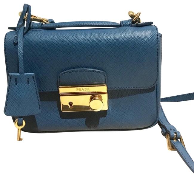Prada Mini Sound Blue Cross Body Bag