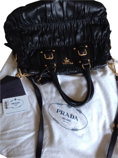 Prada Nappa Gaufre NeroBlack Cross Body Bag