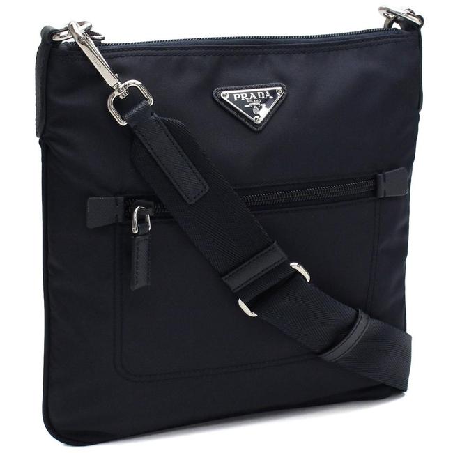 Prada New Purse Black Nylon Cross Body Bag