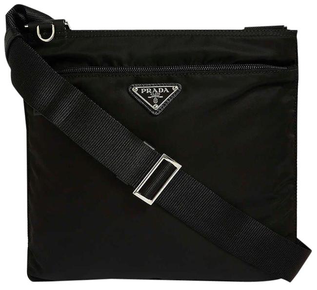 Prada New Small Logo Purse Black Nylon Cross Body Bag