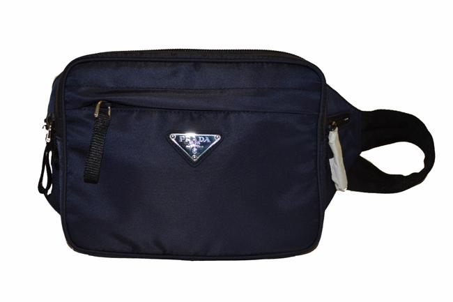 Prada Belt New Waist Blue Nylon Cross Body Bag