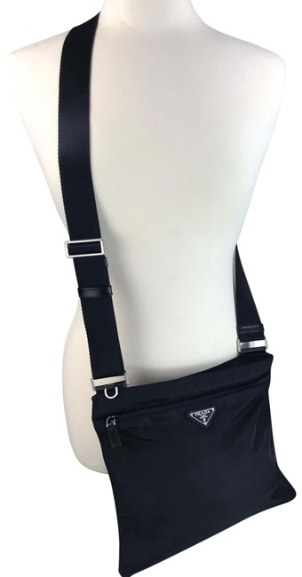 Prada Nice Tessuto Black Nylon Cross Body Bag
