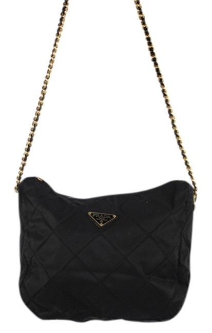 Prada Chain Nylon Black Cross Body Bag