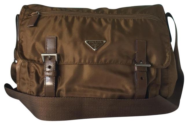 Prada Nylon Vela Sport Bronze Cross Body Bag
