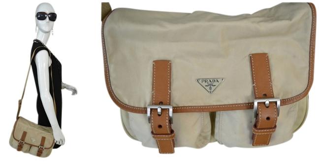 Prada NylonLeather Cross Body Bag