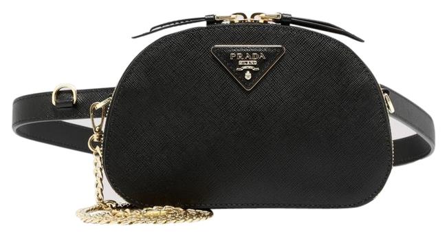 Prada Odette Leather Saffiano Belt  S Cross Body Bag