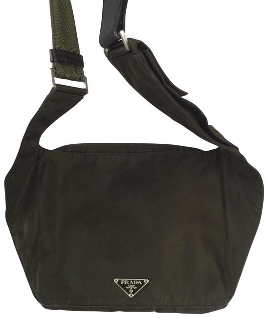 Prada Olive Nylon Cross Body Bag