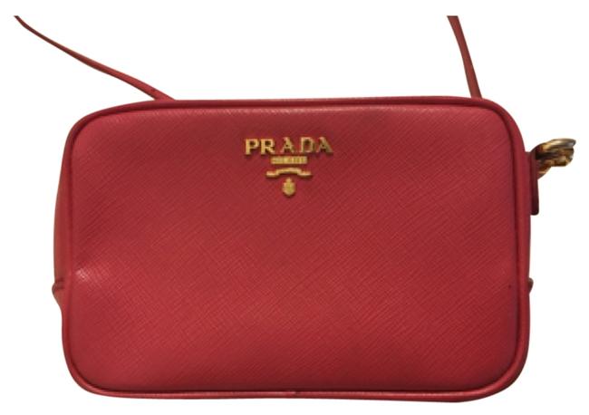 Prada Pink Saffiano Cross Body Bag