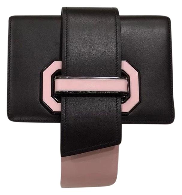 Prada Plex Ribbon Black Cross Body Bag