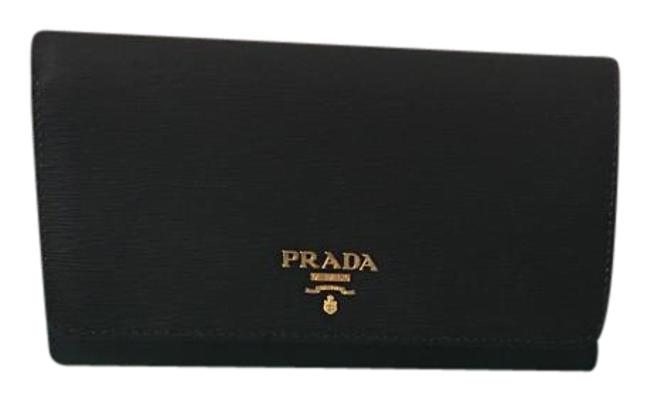 Prada Portafoglio Tracolla Black Vitello Move Cross Body Bag