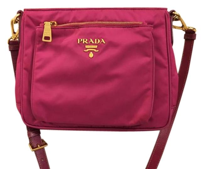 Prada Purple Pink Nylon Cross Body Bag