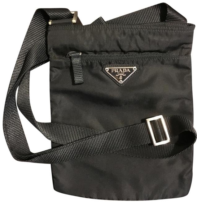 Prada Purse Black Nylon Cross Body Bag