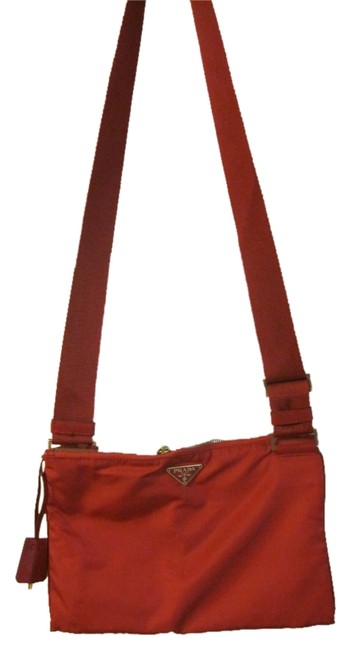 Prada Red Nylon Cross Body Bag