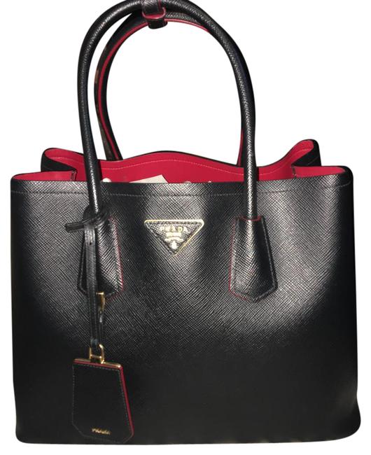 Prada S8le Price Ends 1128 Saffiano Cuir Tote Medium  Cross Body Bag