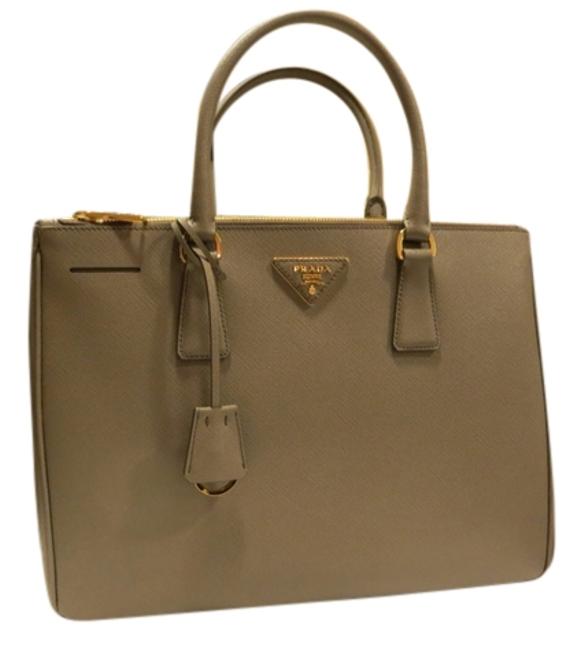 Prada Lux Saffiano Argilla Cross Body Bag