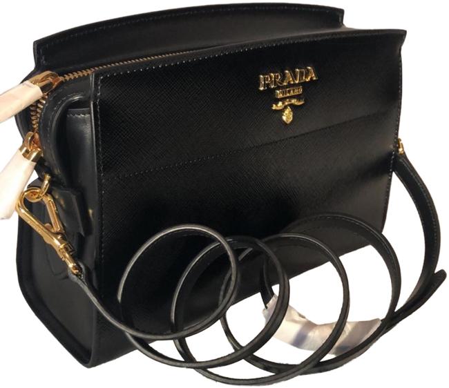 Prada Saffiano Vernic Cross Body Bag