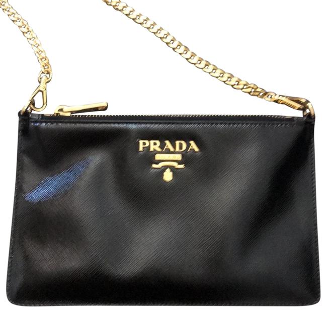 Prada Saffiano Vernice Chain 1mt010 Cross Body Bag