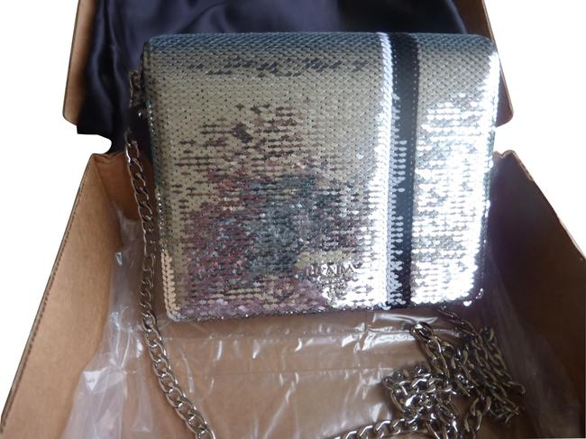 Prada Sequined Silver Cross Body Bag