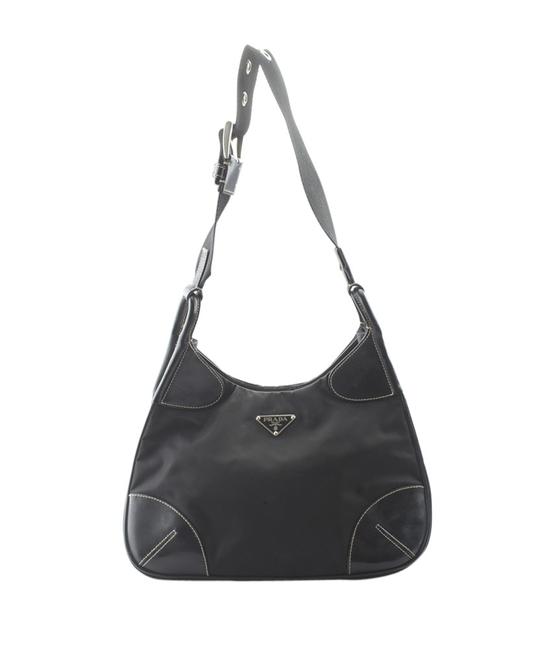 Prada Shoulder 156498 Black Nylon Cross Body Bag