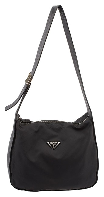 Prada Shoulder 59339 Black Nylon Cross Body Bag