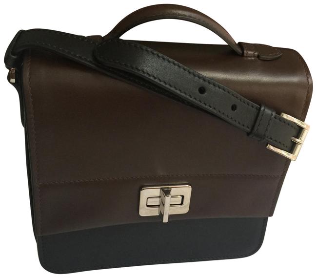 Prada Shoulder Black Leather Cross Body Bag