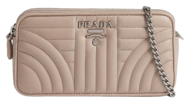 Prada Shoulder Diagramme Quilted Leather Cross Body Bag