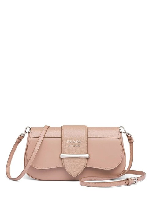 Prada Shoulder Gr Sidonie Beige Leather Cross Body Bag