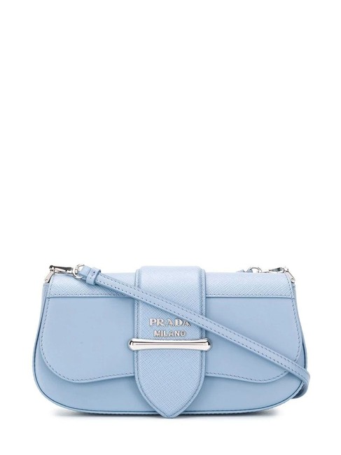 Prada Shoulder Gr Sidonie Blue Leather Cross Body Bag