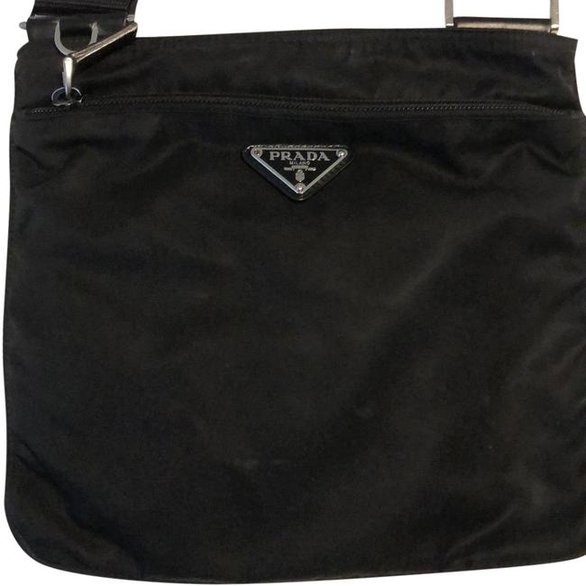 Prada Small Black Nylon Cross Body Bag