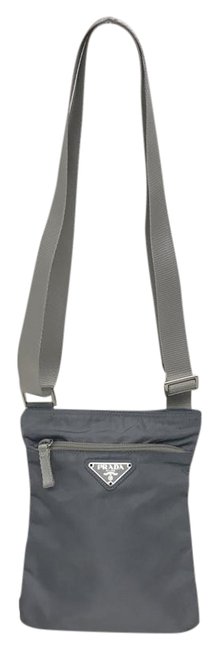 Prada Small Blue Nylon Cross Body Bag