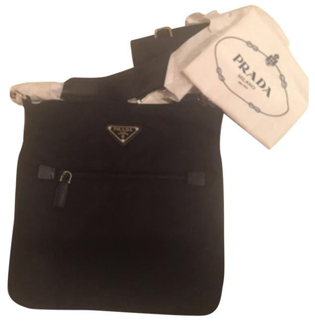 Prada Messenger Small Black Nylon Cross Body Bag