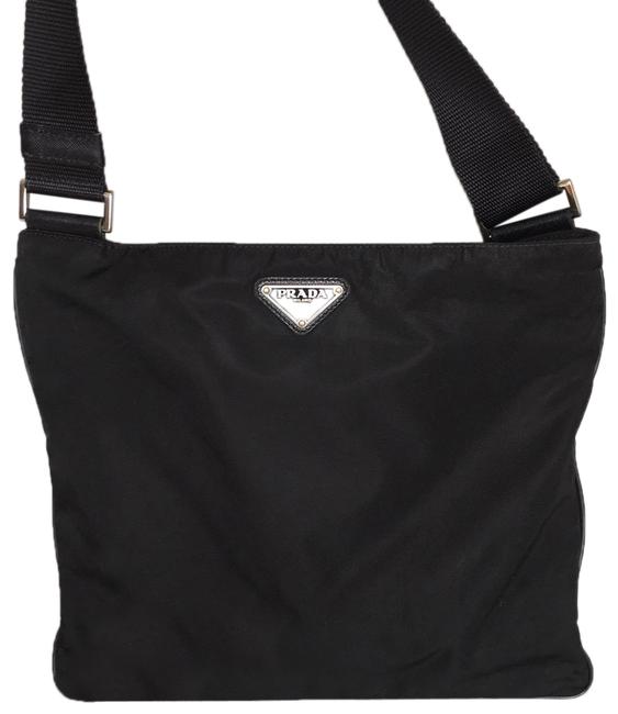 Prada Small Tessuto Black Nylon Cross Body Bag
