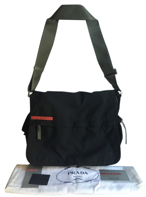Prada Sport Black Polyester Fabric Cross Body Bag
