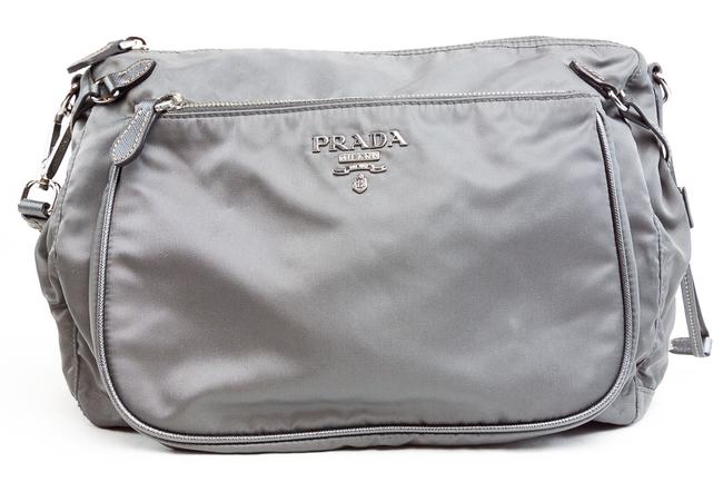 Prada Sport Metal Grey Nylon Cross Body Bag