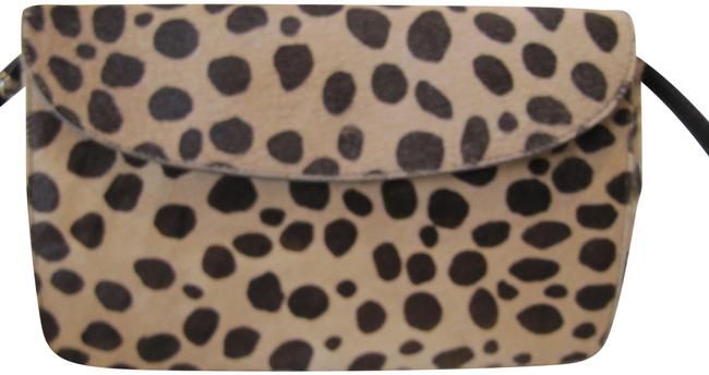 Prada Spotted Brown Pony Hair and Leather Cross Body Bag