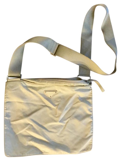 Prada Tan Canvas Cross Body Bag