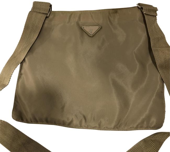 Prada Tan Nylon Cross Body Bag