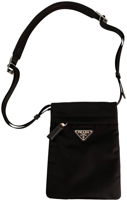 Prada Tech Bandoleer Black Nylon Cross Body Bag