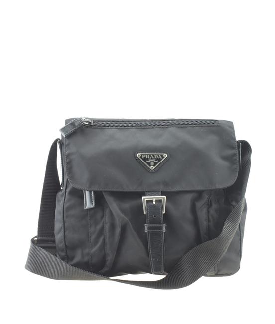Prada Tessuto 166667 Black Nylon Cross Body Bag