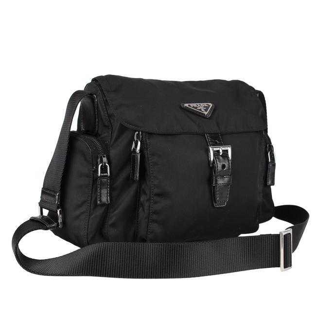 Prada Tessuto 8382 Black Nylon Cross Body Bag