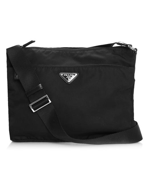 Prada Messenger Tessuto CrossbodyMessenger Black Nylon Cross Body Bag