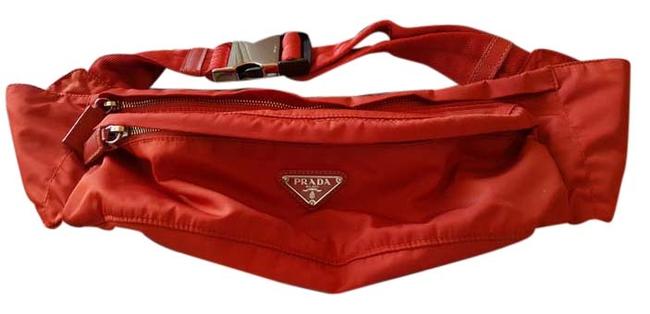 Prada Tessuto Fannypack Travel Orange Poly Cross Body Bag