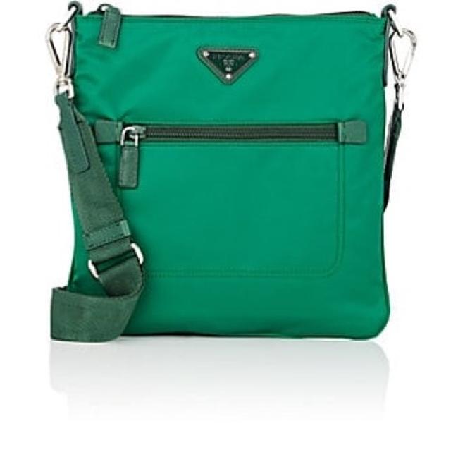 Prada Tessuto Green Nylon Cross Body Bag