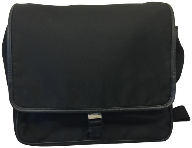 Prada Messenger Tessuto Black Nylon Cross Body Bag