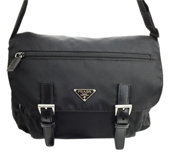 Prada Messenger Tessuto Nero MessengerCrossbody Black Nylon Cross Body Bag