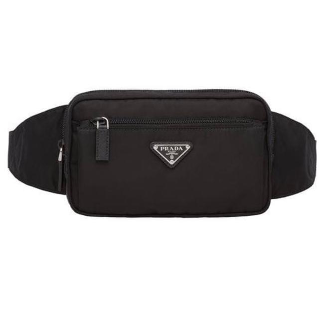 Prada Tessuto Nylon Fanny Black Cross Body Bag