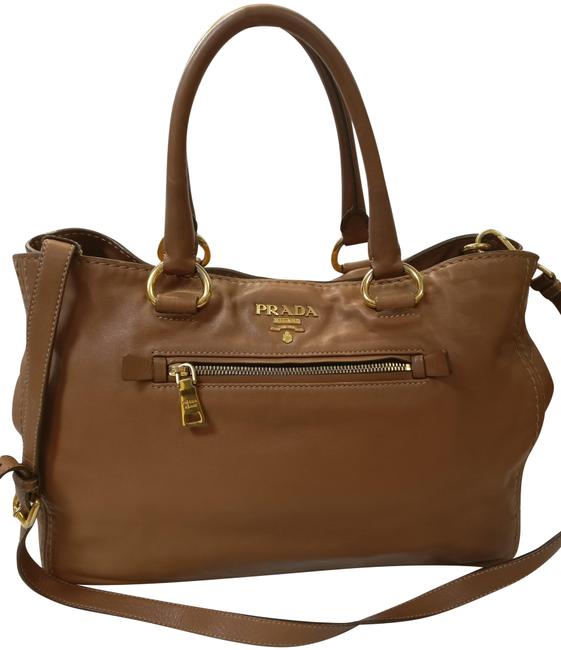 Prada Tote Tote Leather Cross Body Bag
