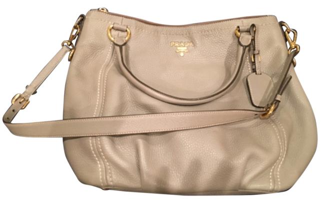 Prada Toupe Leather Cross Body Bag