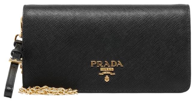 Prada Twist Saffiano Leather Mini Shoulder Cross Body Bag