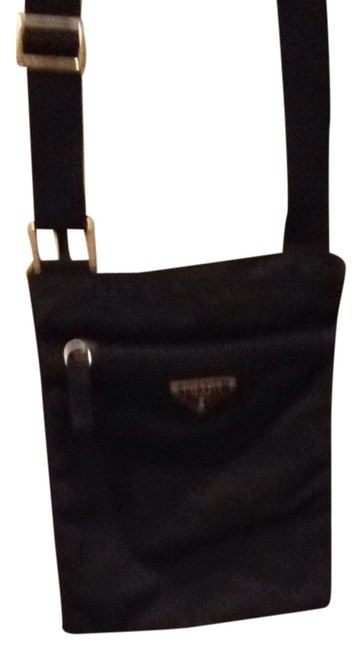 Prada Vela Black Nero Nylon Cross Body Bag